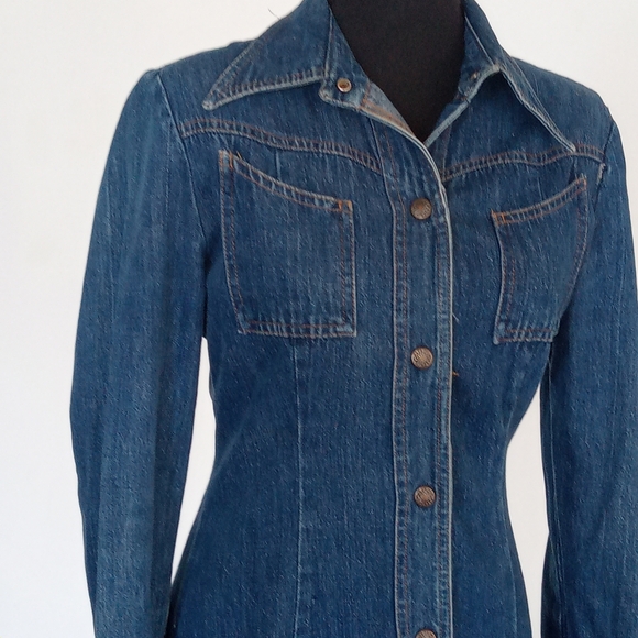 Vintage denim dress - Picture 8 of 14